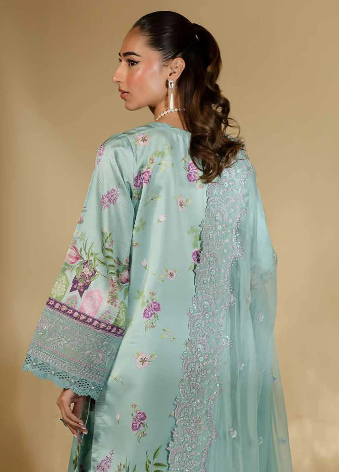 The Silk Edit by Nureh Embroidered Silk Suits Unstitched 3 Piece NU25TSE S-21 - Festive Collection