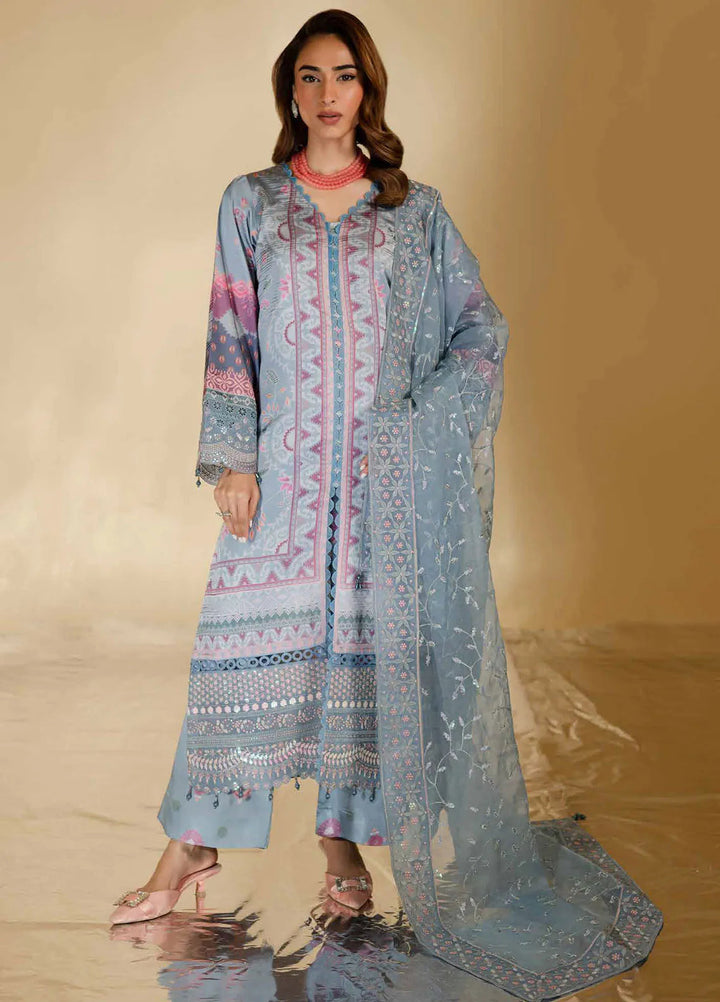 The Silk Edit by Nureh Embroidered Silk Suits Unstitched 3 Piece NU25TSE S-23 - Festive Collection