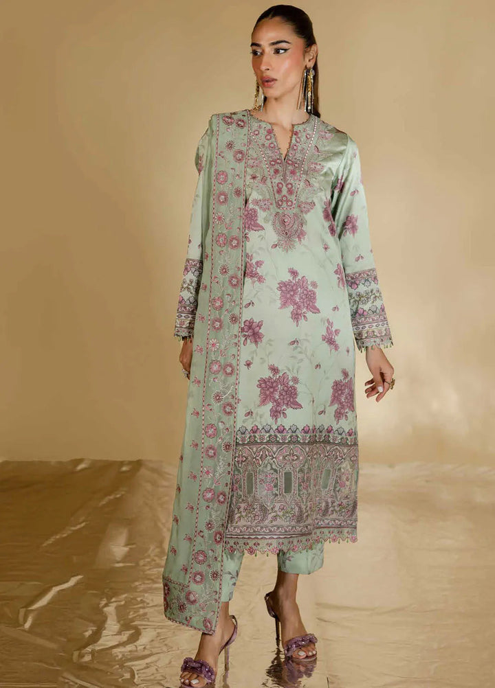The Silk Edit by Nureh Embroidered Silk Suits Unstitched 3 Piece NU25TSE S-25 - Festive Collection