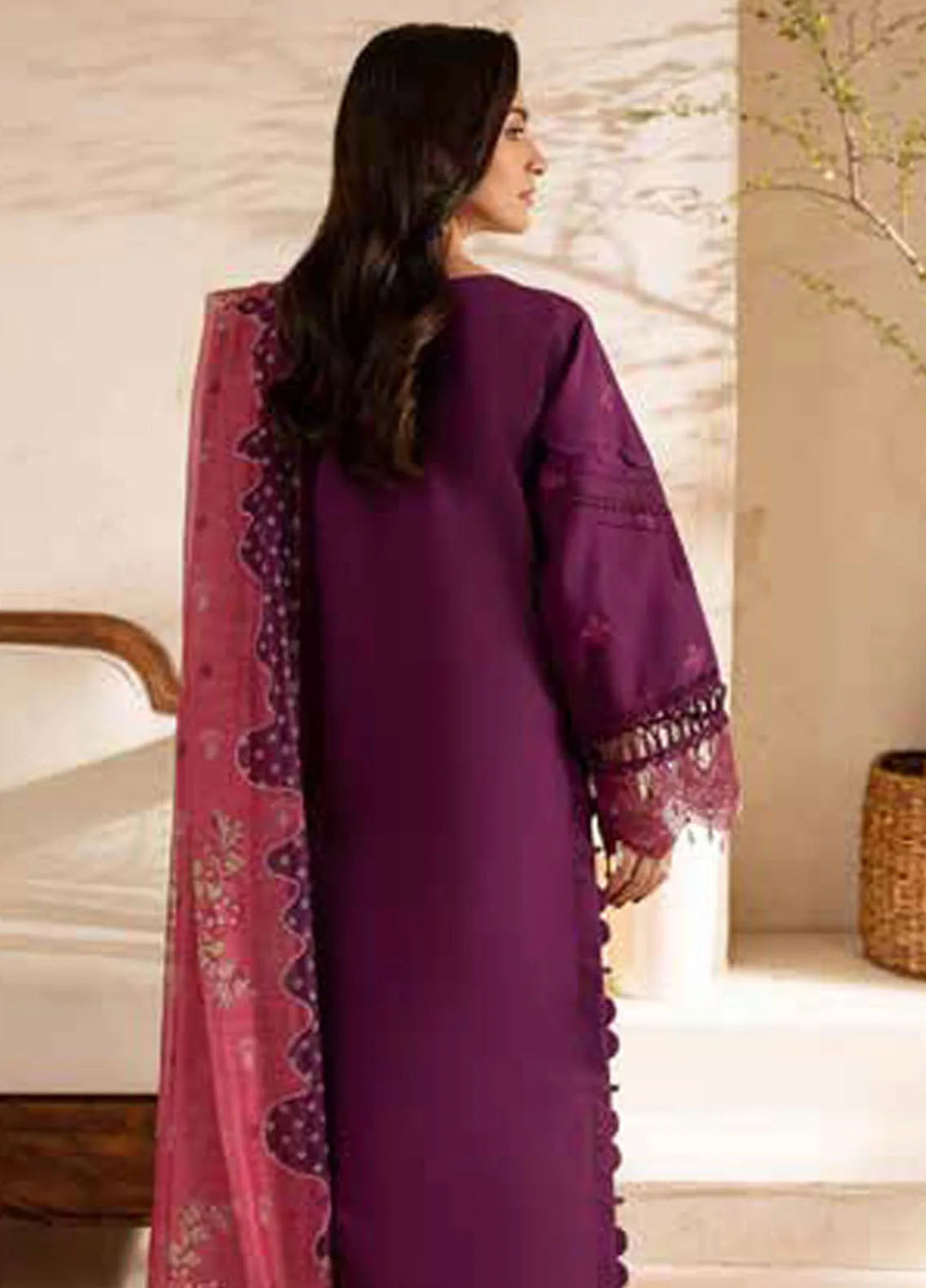 The Summer Garden By Parishay Embroidered Lawn Suit Unstitched 3 Piece PR25TS SG-03 - Summer Collection