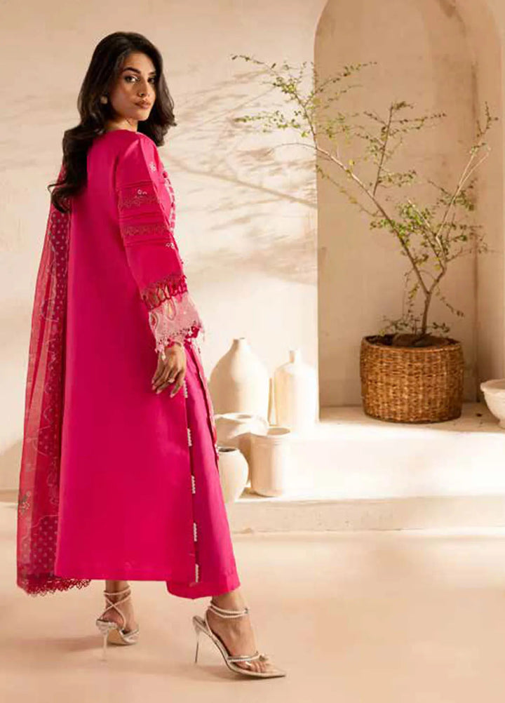 The Summer Garden By Parishay Embroidered Lawn Suit Unstitched 3 Piece PR25TS SG-04 - Summer Collection