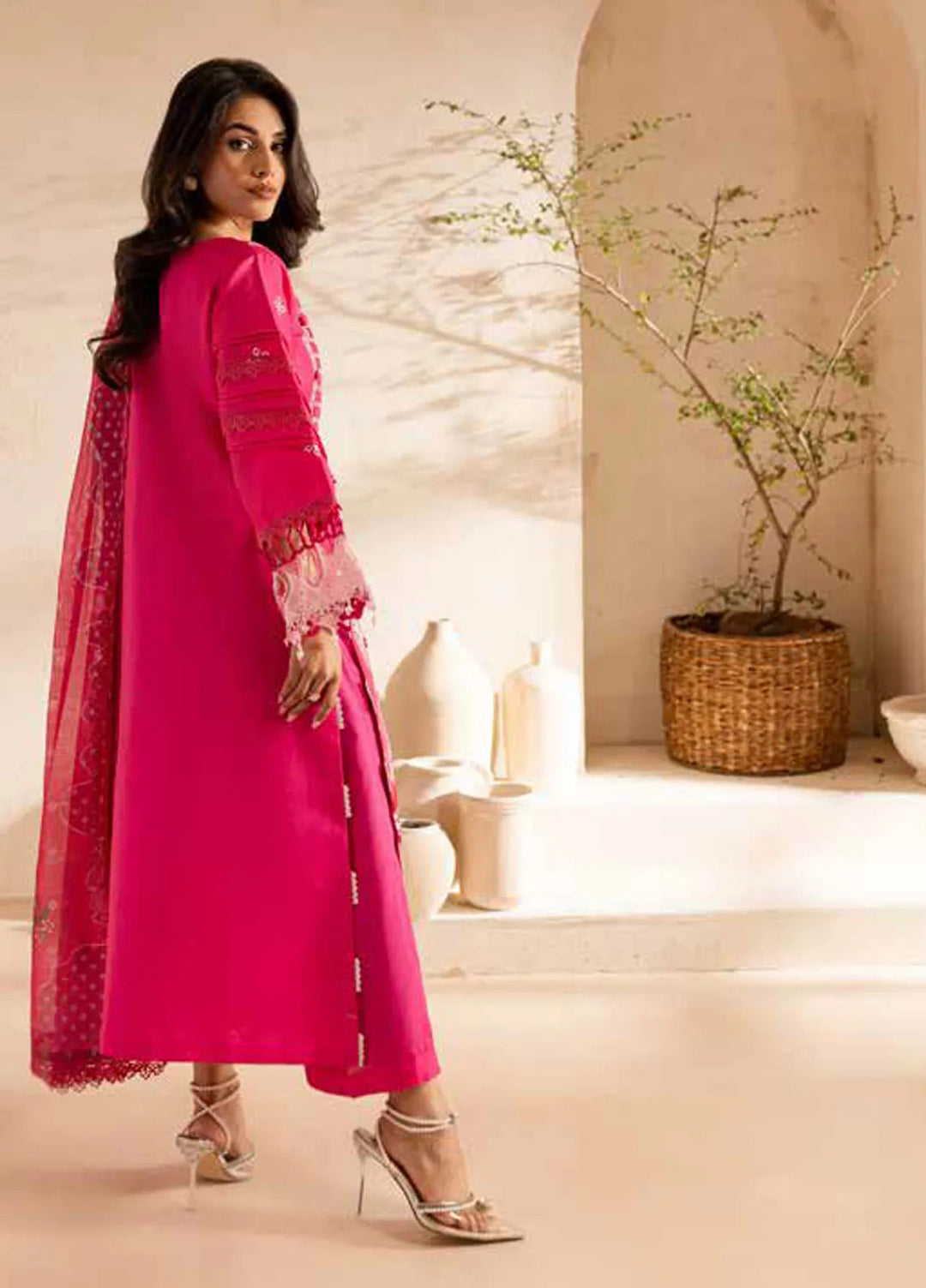 The Summer Garden By Parishay Embroidered Lawn Suit Unstitched 3 Piece PR25TS SG-04 - Summer Collection