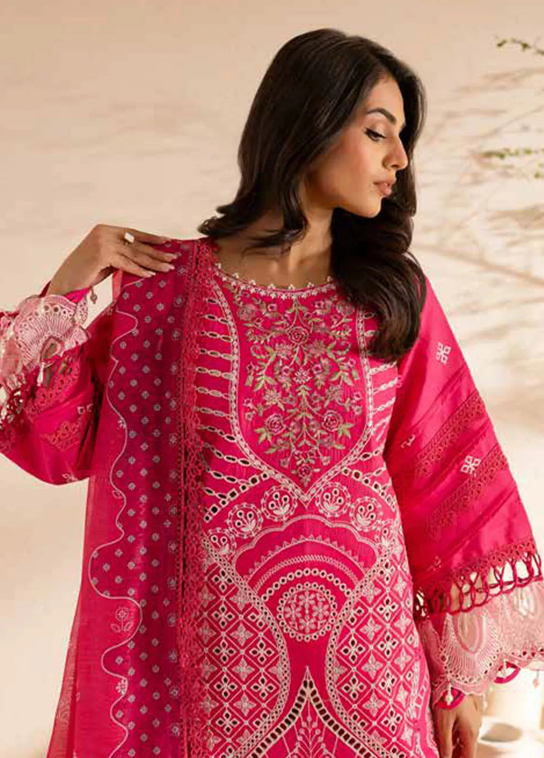 The Summer Garden By Parishay Embroidered Lawn Suit Unstitched 3 Piece PR25TS SG-04 - Summer Collection