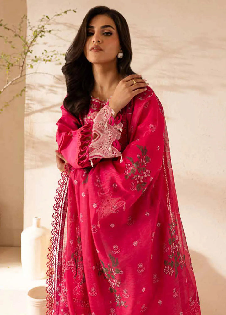 The Summer Garden By Parishay Embroidered Lawn Suit Unstitched 3 Piece PR25TS SG-04 - Summer Collection