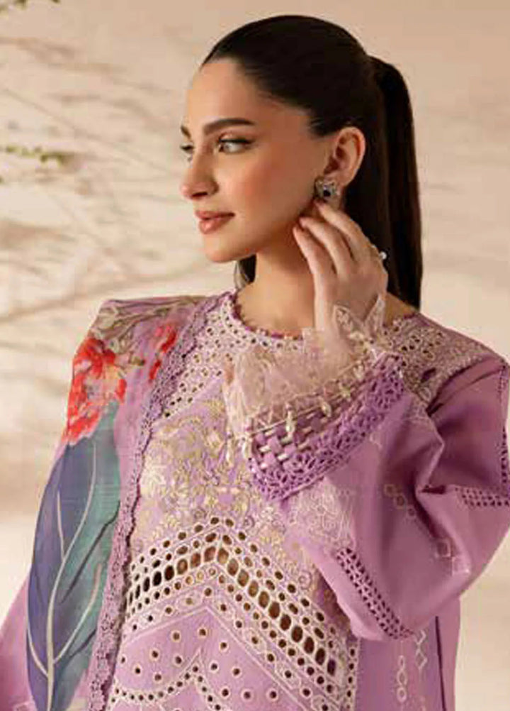 The Summer Garden By Parishay Embroidered Lawn Suit Unstitched 3 Piece PR25TS SG-05 - Summer Collection