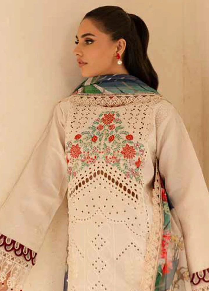 The Summer Garden By Parishay Embroidered Lawn Suit Unstitched 3 Piece PR25TS SG-06 - Summer Collection