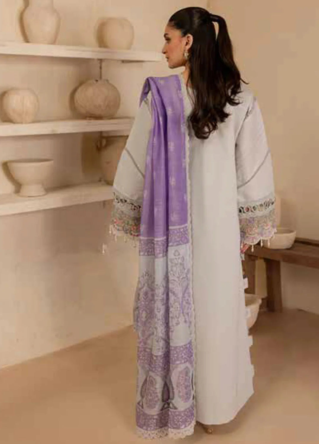 The Summer Garden By Parishay Embroidered Lawn Suit Unstitched 3 Piece PR25TS SG-07 - Summer Collection