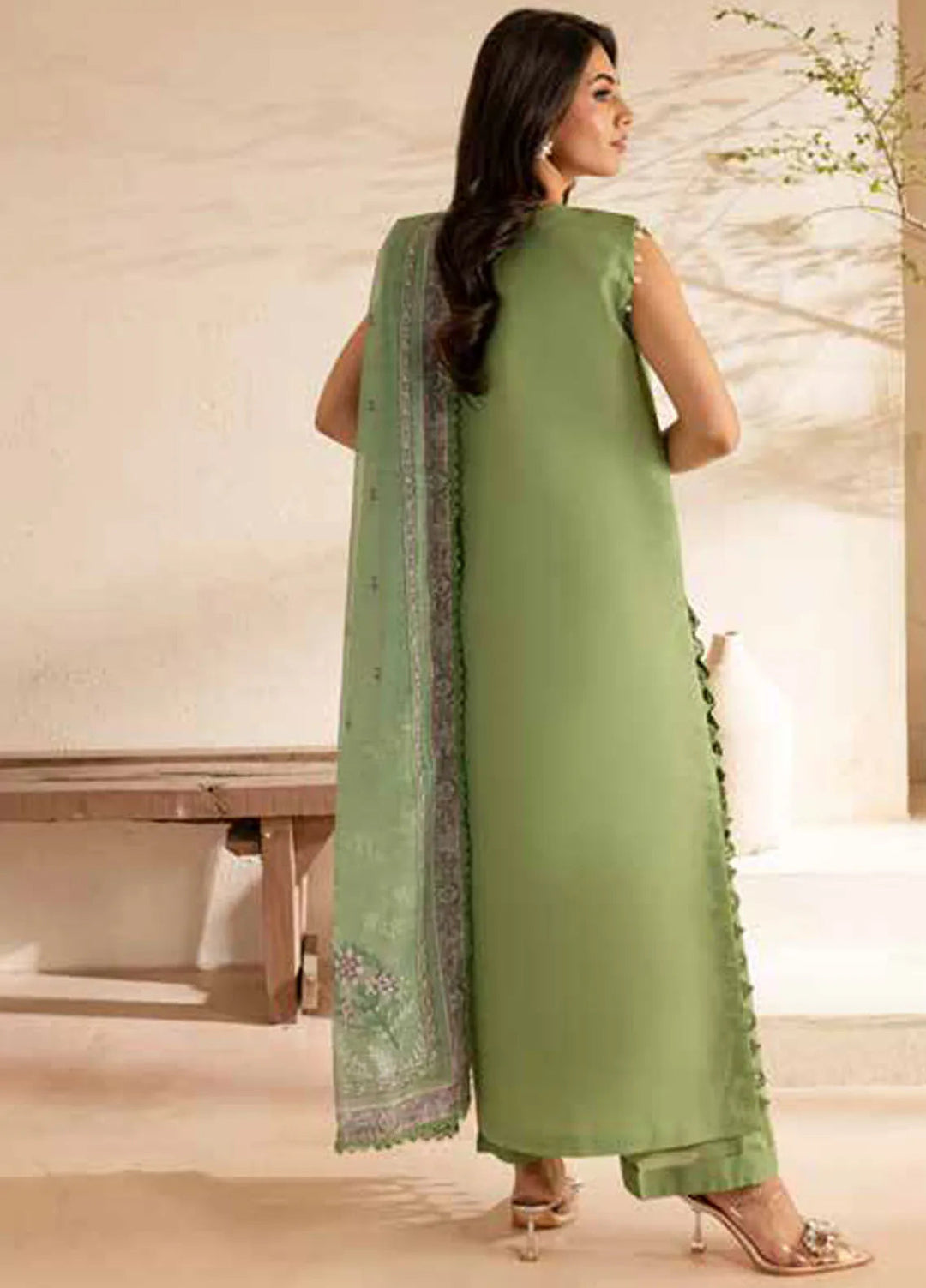 The Summer Garden By Parishay Embroidered Lawn Suit Unstitched 3 Piece PR25TS SG-09 - Summer Collection