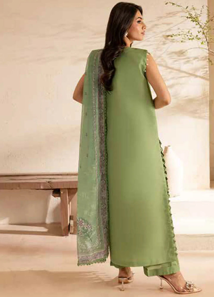 The Summer Garden By Parishay Embroidered Lawn Suit Unstitched 3 Piece PR25TS SG-09 - Summer Collection