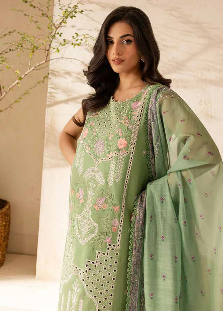 The Summer Garden By Parishay Embroidered Lawn Suit Unstitched 3 Piece PR25TS SG-09 - Summer Collection