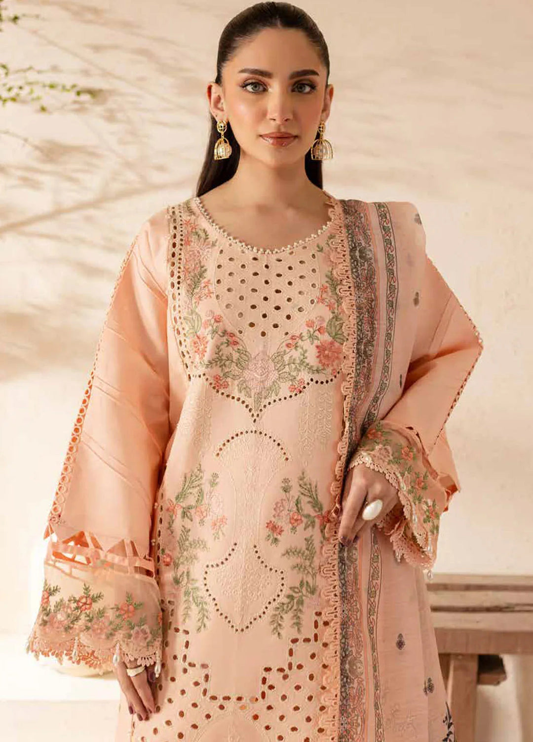 The Summer Garden By Parishay Embroidered Lawn Suit Unstitched 3 Piece PR25TS SG-10 - Summer Collection