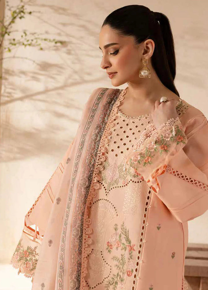 The Summer Garden By Parishay Embroidered Lawn Suit Unstitched 3 Piece PR25TS SG-10 - Summer Collection