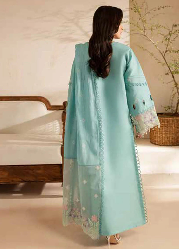 The Summer Garden By Parishay Embroidered Lawn Suit Unstitched 3 Piece PR25TS SG-11 - Summer Collection