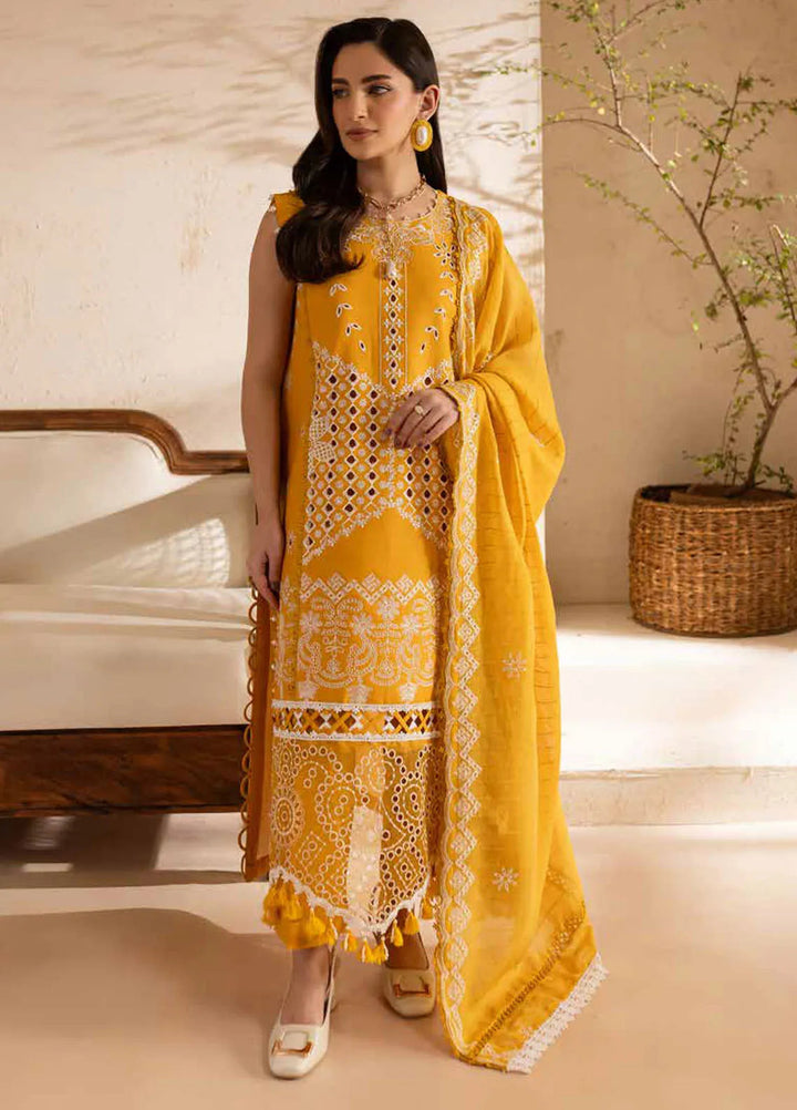 The Summer Garden By Parishay Embroidered Lawn Suit Unstitched 3 Piece PR25TS SG-13 - Summer Collection
