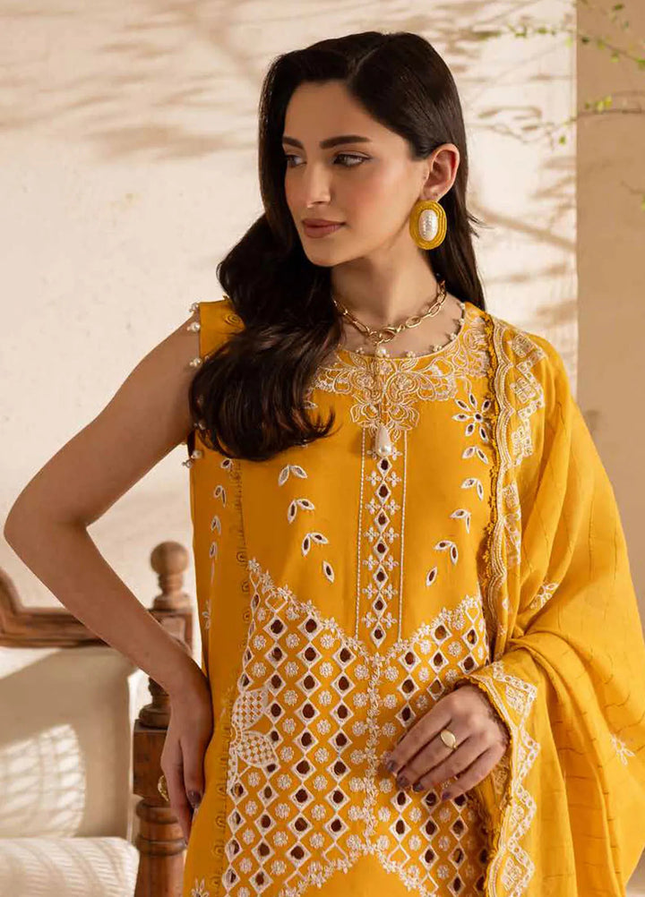 The Summer Garden By Parishay Embroidered Lawn Suit Unstitched 3 Piece PR25TS SG-13 - Summer Collection