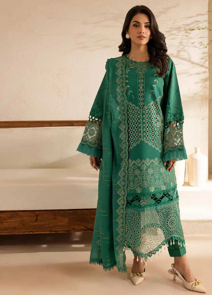 The Summer Garden By Parishay Embroidered Lawn Suit Unstitched 3 Piece PR25TS SG-14 - Summer Collection