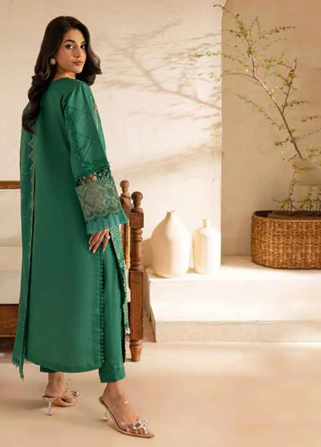 The Summer Garden By Parishay Embroidered Lawn Suit Unstitched 3 Piece PR25TS SG-14 - Summer Collection