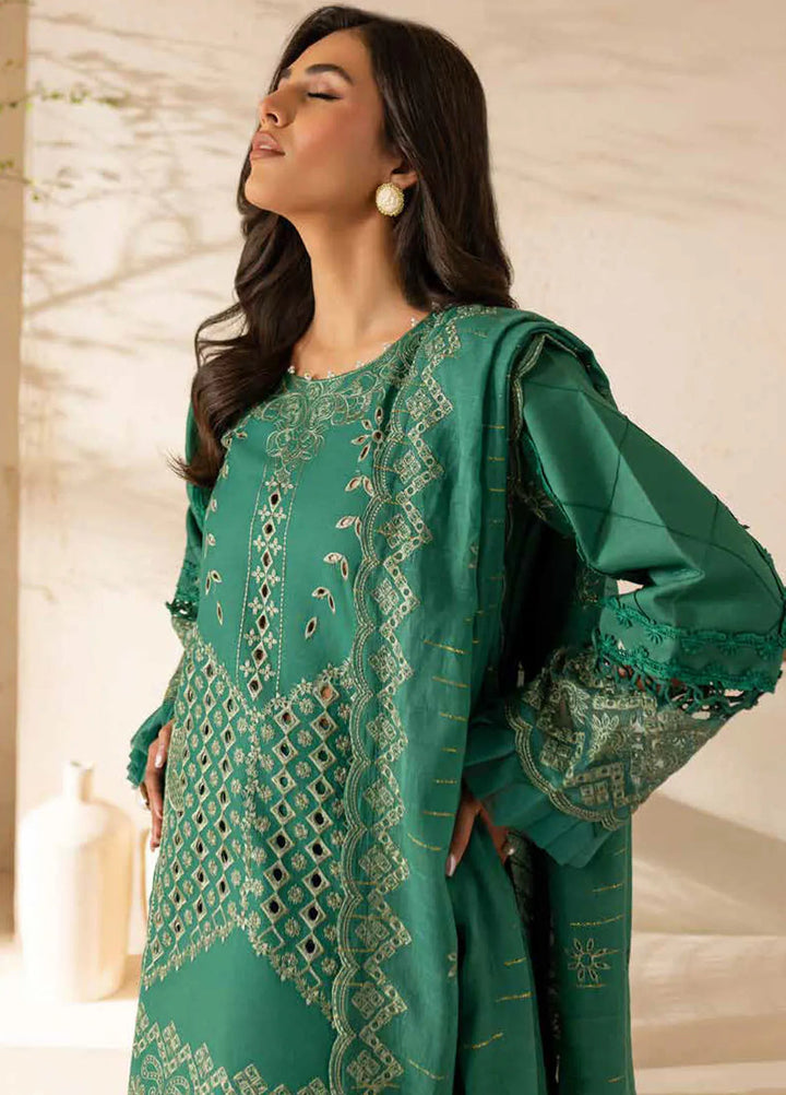 The Summer Garden By Parishay Embroidered Lawn Suit Unstitched 3 Piece PR25TS SG-14 - Summer Collection