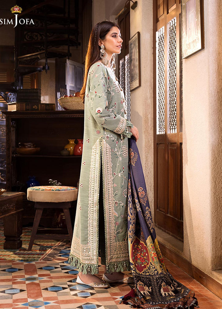 The Syra Edit by Asim Jofa Embroidered  Suits Unstitched 3 Piece AJ22SE AJK-03 - Winter Collection