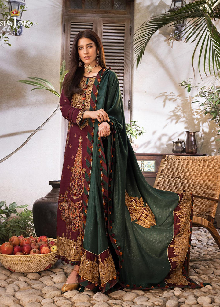 The Syra Edit by Asim Jofa Embroidered  Suits Unstitched 3 Piece AJ22SE AJK-04 - Winter Collection
