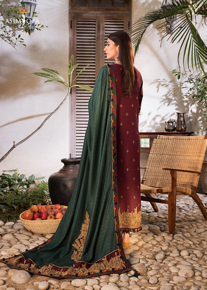 The Syra Edit by Asim Jofa Embroidered  Suits Unstitched 3 Piece AJ22SE AJK-04 - Winter Collection