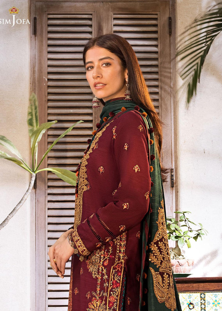 The Syra Edit by Asim Jofa Embroidered  Suits Unstitched 3 Piece AJ22SE AJK-04 - Winter Collection