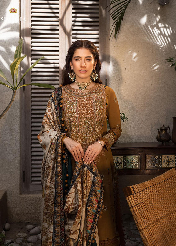 The Syra Edit by Asim Jofa Embroidered  Suits Unstitched 3 Piece AJ22SE AJK-07 - Winter Collection