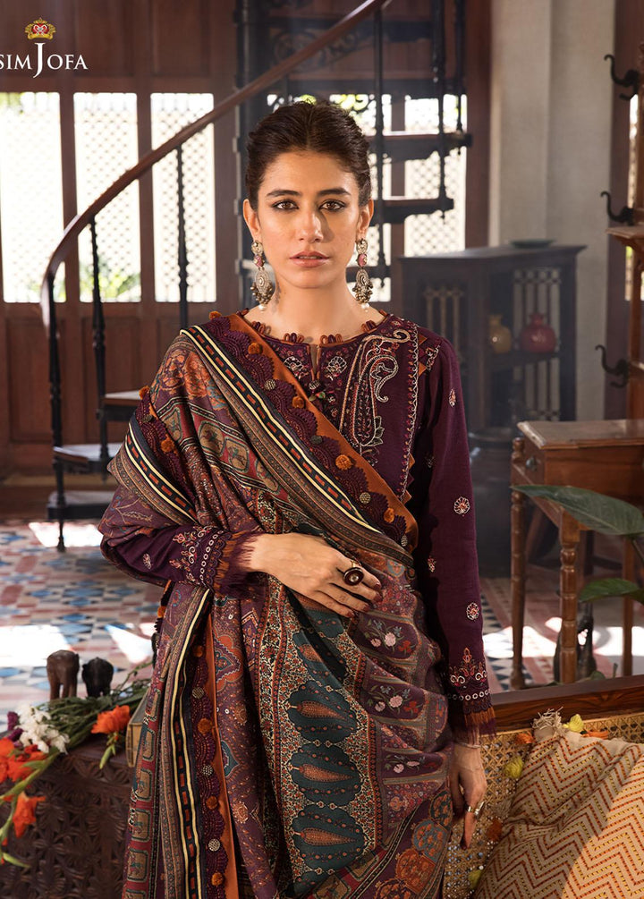 The Syra Edit by Asim Jofa Embroidered  Suits Unstitched 3 Piece AJ22SE AJK-09 - Winter Collection