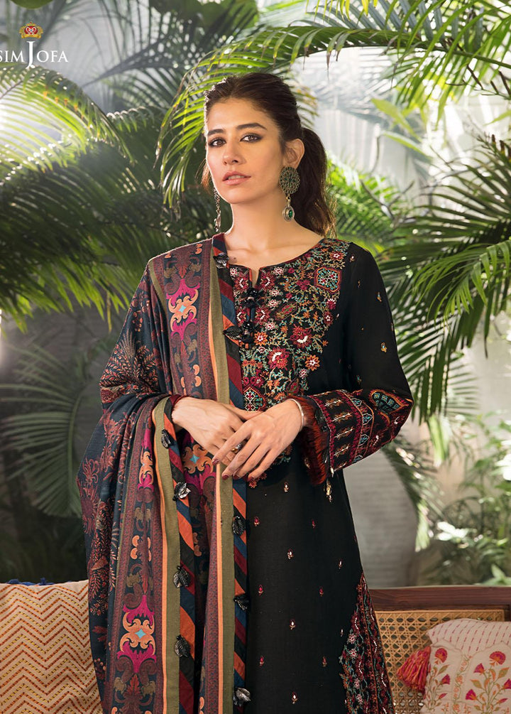 The Syra Edit by Asim Jofa Embroidered  Suits Unstitched 3 Piece AJ22SE AJK-11 - Winter Collection