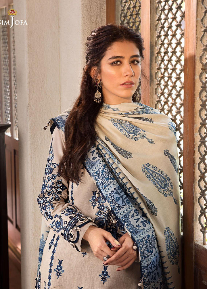 The Syra Edit by Asim Jofa Embroidered  Suits Unstitched 3 Piece AJ22SE AJK-12 - Winter Collection
