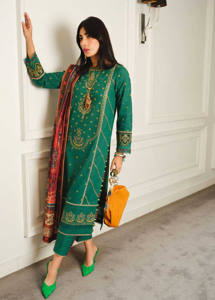 The Winter Affair By Rang Rasiya Embroidered Karandi Suits Unstitched 3 Piece RR22WA 05 Reem - Winter Collection