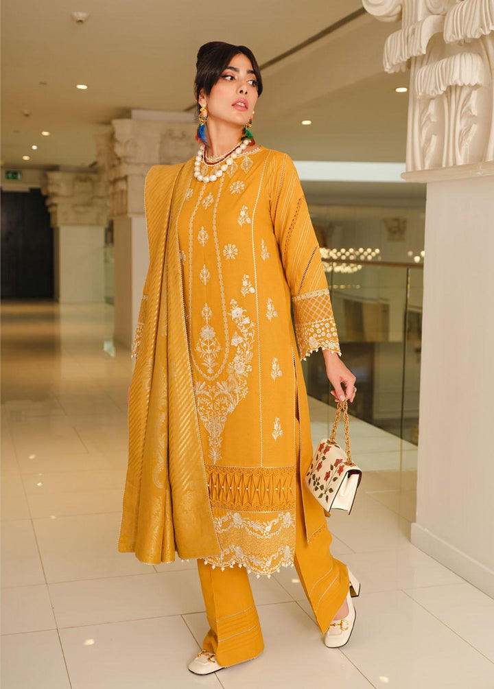 The Winter Affair By Rang Rasiya Embroidered Karandi Suits Unstitched 3 Piece RRDSWA22D7 Nuray - Winter Collection