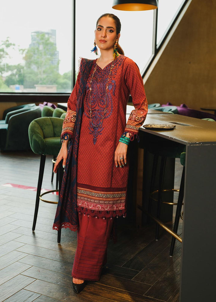 The Winter Affair By Rang Rasiya Embroidered Cotton Suits Unstitched 3 Piece RR22WA 08 Haya - Winter Collection