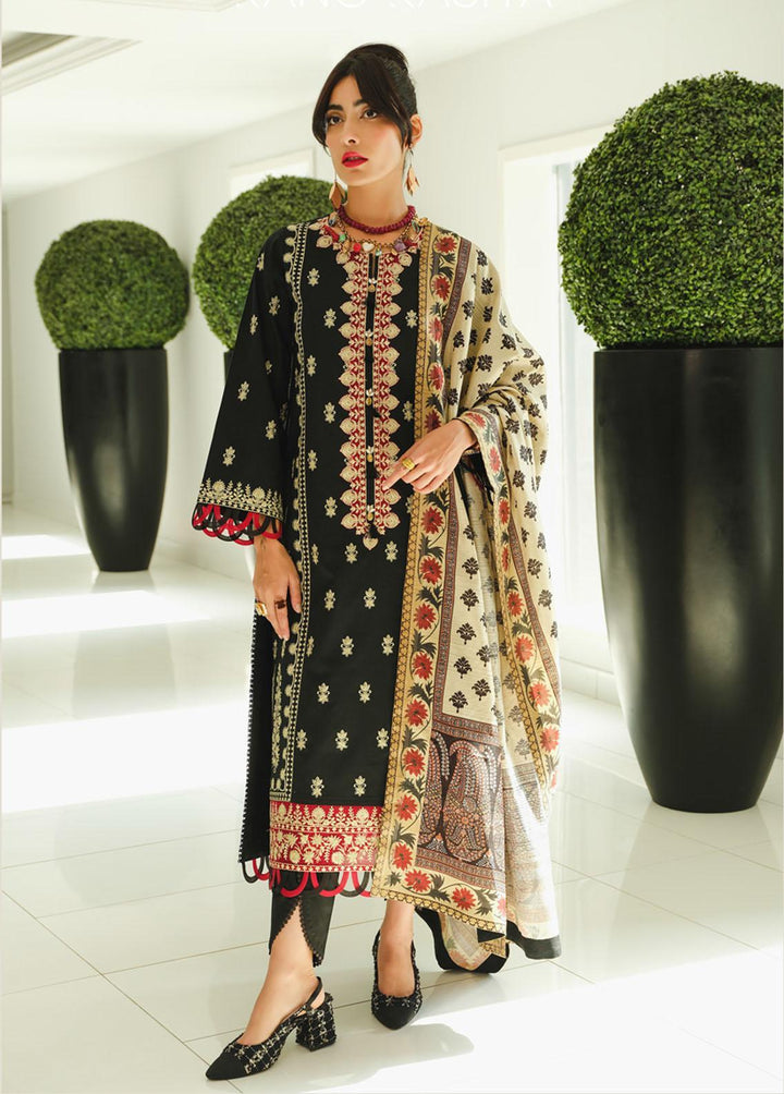 The Winter Affair By Rang Rasiya Embroidered Cotton Suits Unstitched 3 Piece RR22WA 11 Neziha - Winter Collection