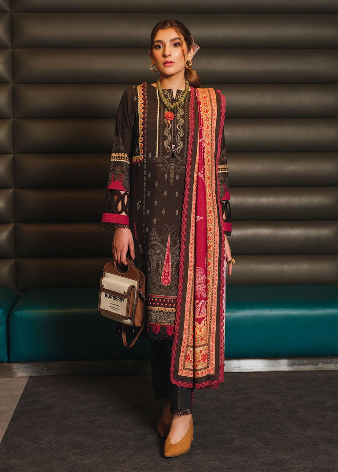 The Winter Affair By Rang Rasiya Printed Chambray Suits Unstitched 3 Piece RR22WA 31 Rahmeen - Winter Collection