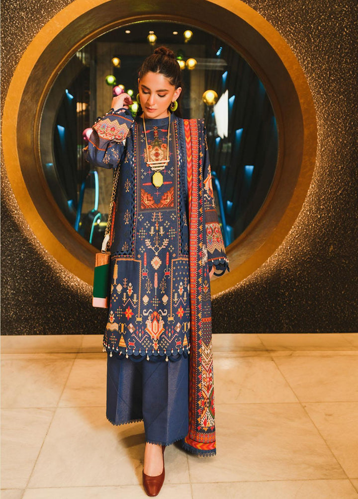 The Winter Affair By Rang Rasiya Printed Chambray Suits Unstitched 3 Piece RR22WA 32 Iraj - Winter Collection