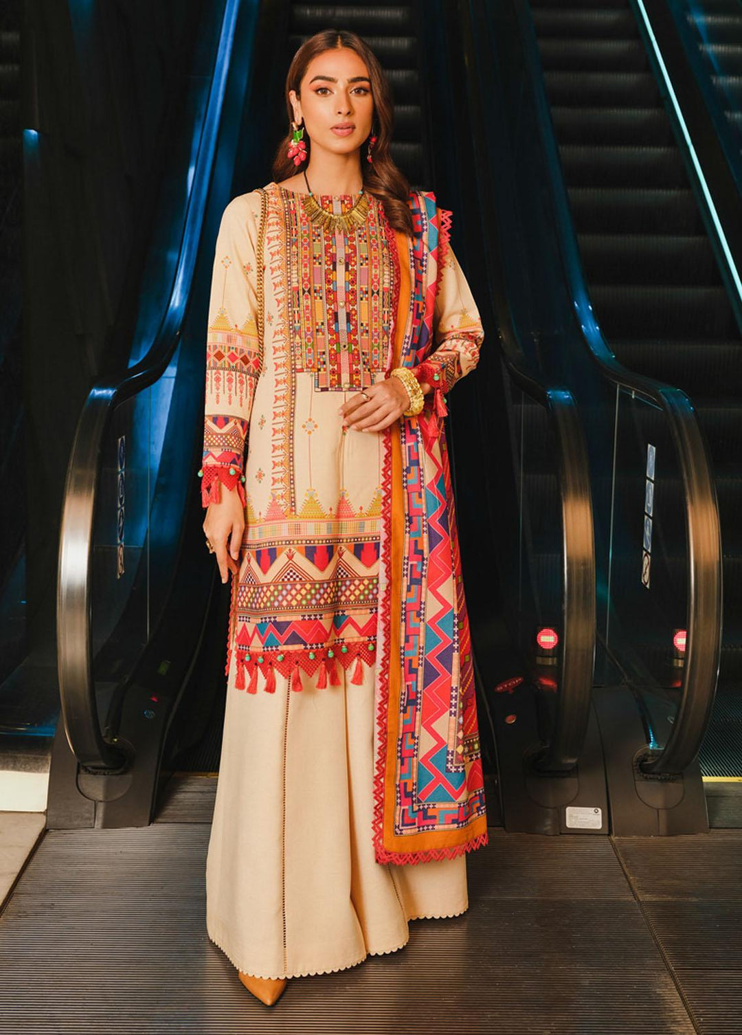 The Winter Affair By Rang Rasiya Printed Chambray Suits Unstitched 3 Piece RR22WA 34 Riya - Winter Collection