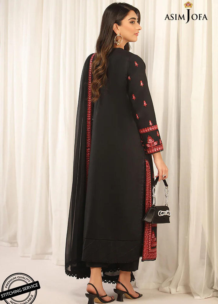 Essentials By Asim Jofa Embroidered Cambric Suits Unstitched 3 Piece AJ22WE AJWE-01 - Winter Collection