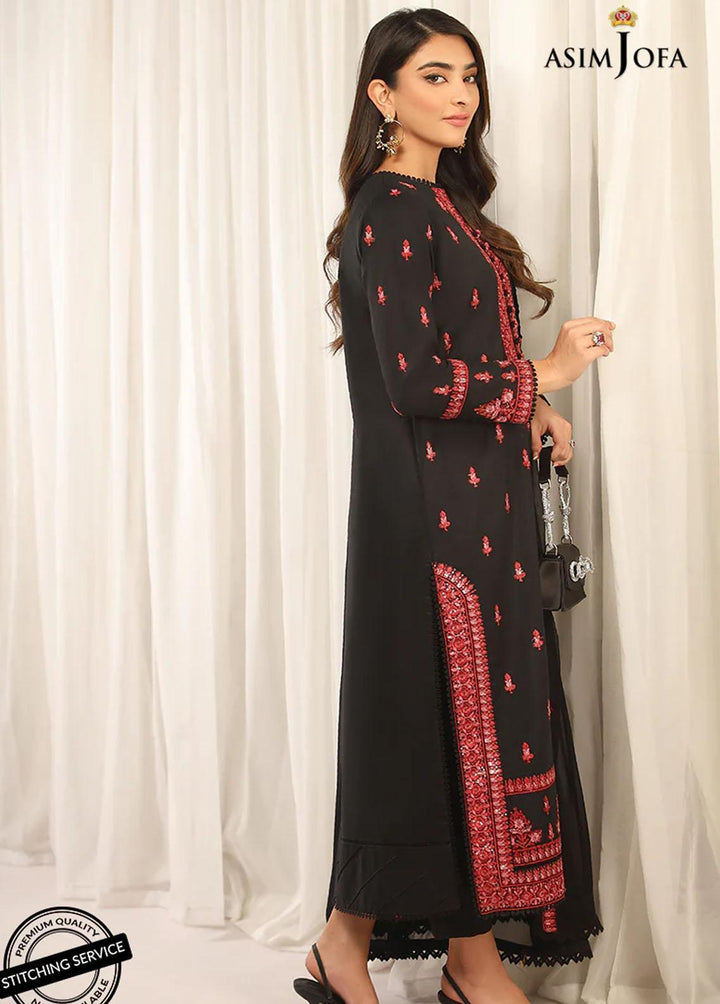 Essentials By Asim Jofa Embroidered Cambric Suits Unstitched 3 Piece AJ22WE AJWE-01 - Winter Collection