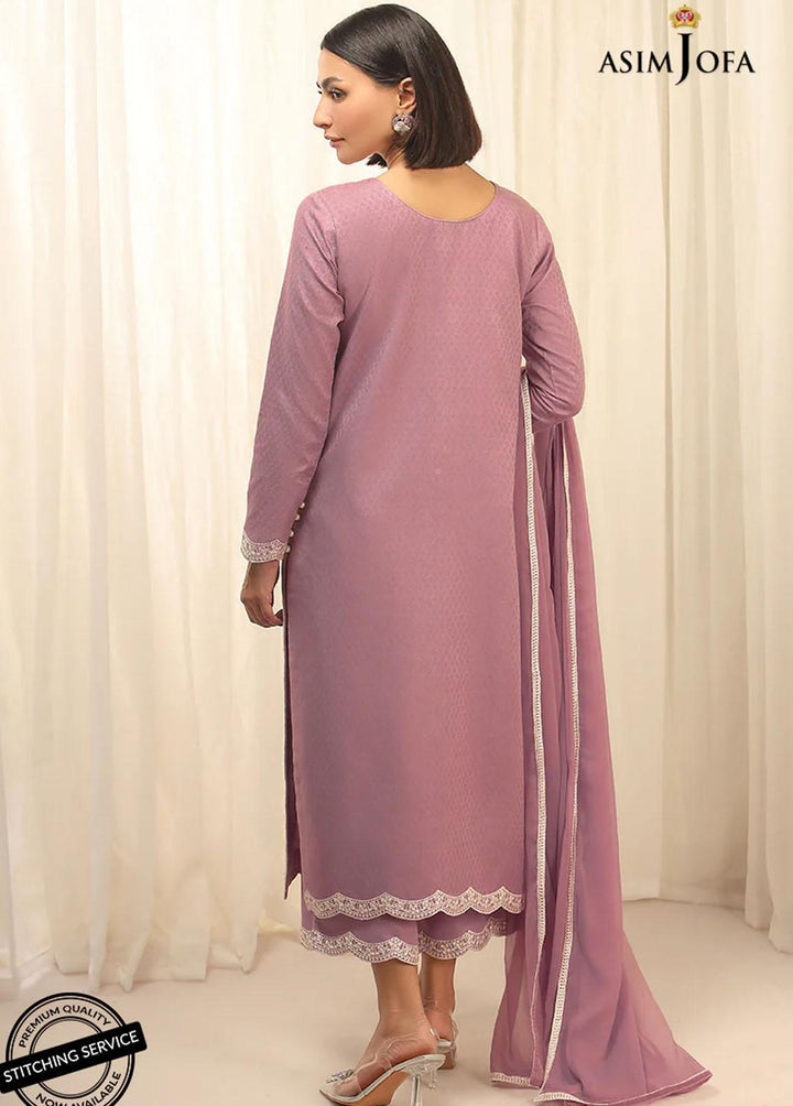 Essentials By Asim Jofa Embroidered Jacquard Suits Unstitched 3 Piece AJ22WE AJWE-03 - Winter Collection