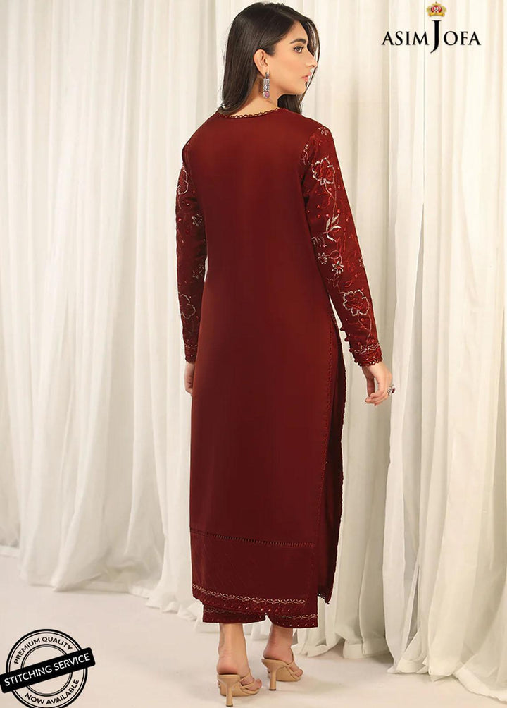 Essentials By Asim Jofa Embroidered Cambric Suits Unstitched 2 Piece AJ22WE AJWE-04 - Winter Collection