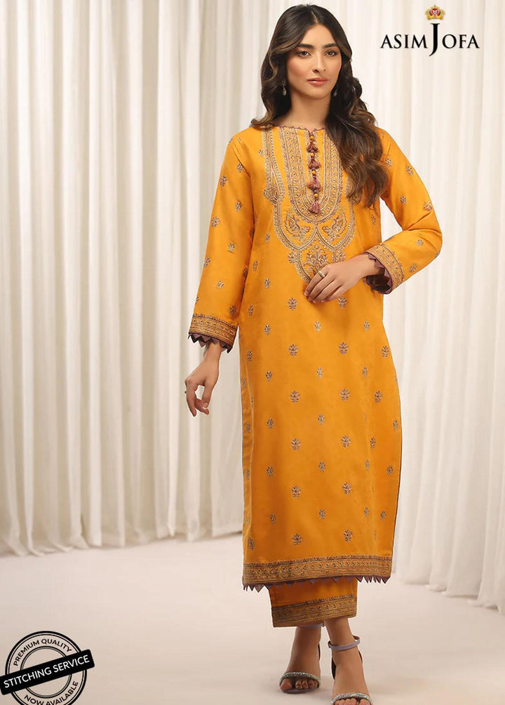 Essentials By Asim Jofa Embroidered Jacquard Suits Unstitched 2 Piece AJ22WE AJWE-05 - Winter Collection
