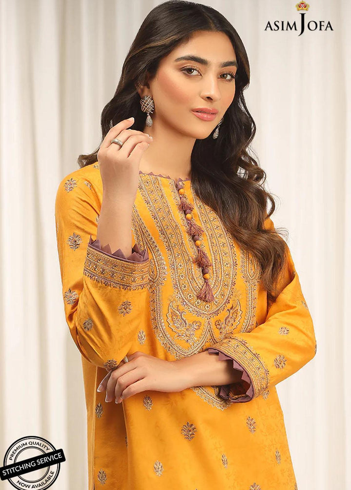 Essentials By Asim Jofa Embroidered Jacquard Suits Unstitched 2 Piece AJ22WE AJWE-05 - Winter Collection