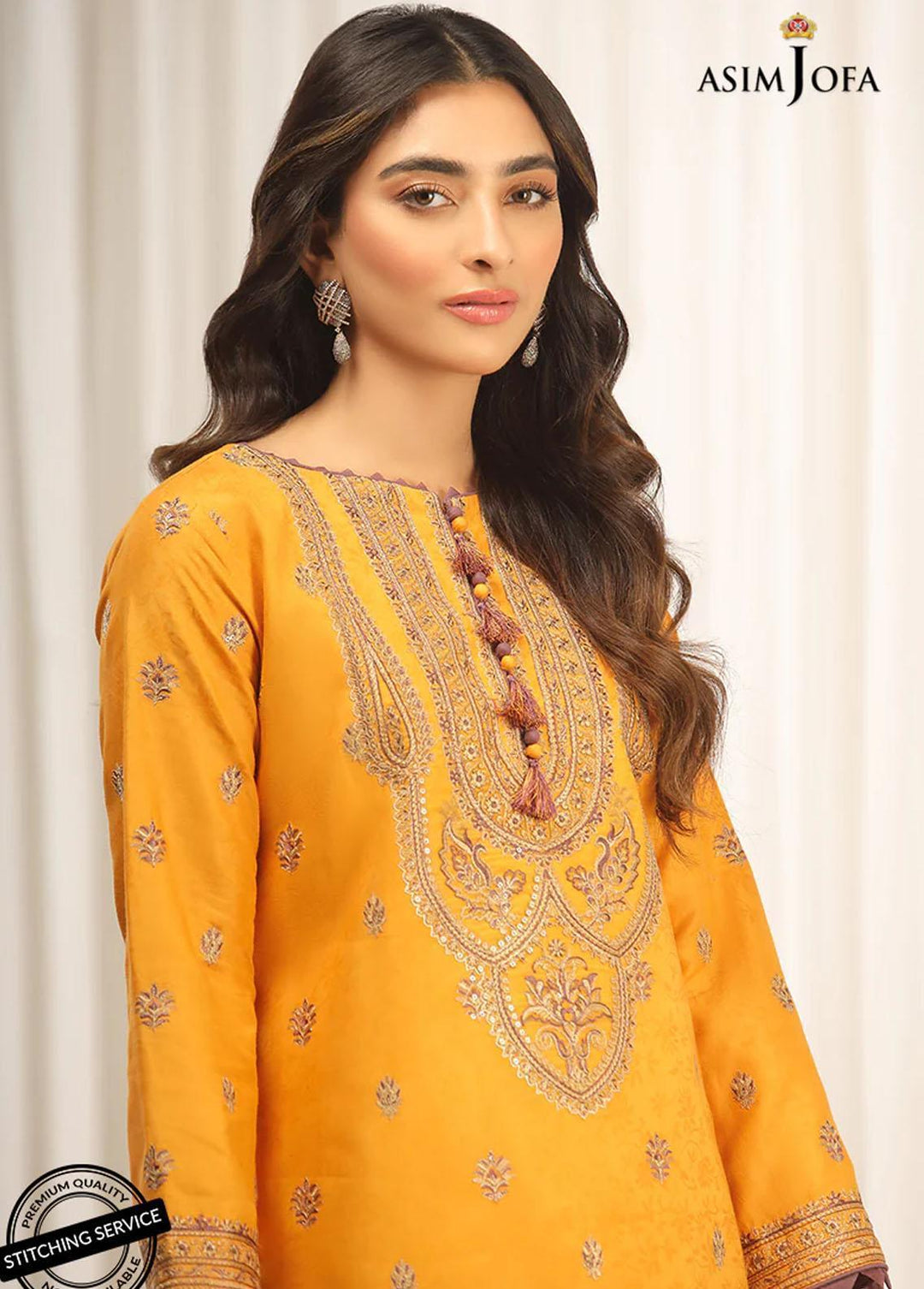 Essentials By Asim Jofa Embroidered Jacquard Suits Unstitched 2 Piece AJ22WE AJWE-05 - Winter Collection