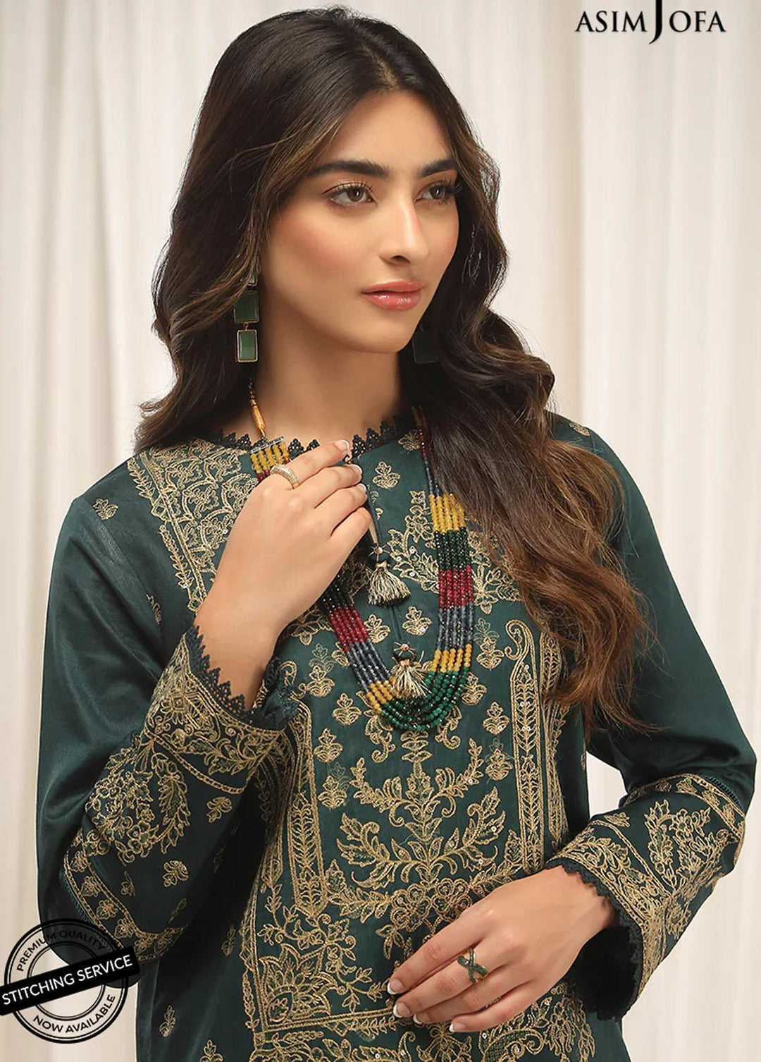 Essentials By Asim Jofa Embroidered Jacquard Suits Unstitched 2 Piece AJ22WE AJWE-06 - Winter Collection