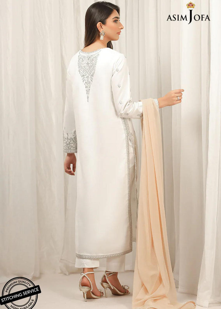 Essentials By Asim Jofa Embroidered Cambric Suits Unstitched 3 Piece AJ22WE AJWE-18 - Winter Collection