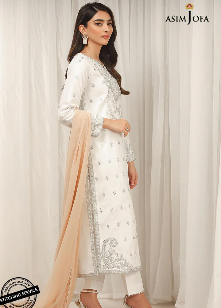 Essentials By Asim Jofa Embroidered Cambric Suits Unstitched 3 Piece AJ22WE AJWE-18 - Winter Collection