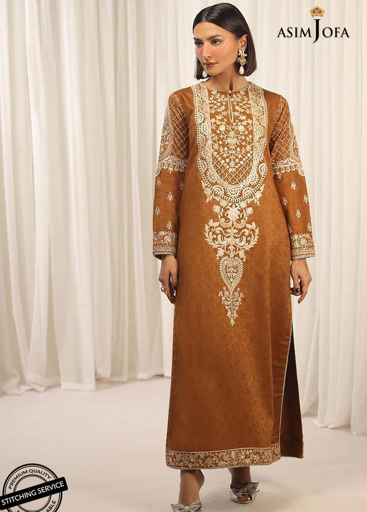 Essentials By Asim Jofa Embroidered Jacquard Suits Unstitched 2 Piece AJ22WE AJWE-20 - Winter Collection