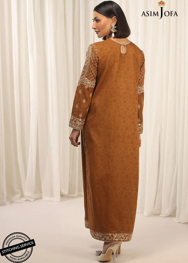 Essentials By Asim Jofa Embroidered Jacquard Suits Unstitched 2 Piece AJ22WE AJWE-20 - Winter Collection