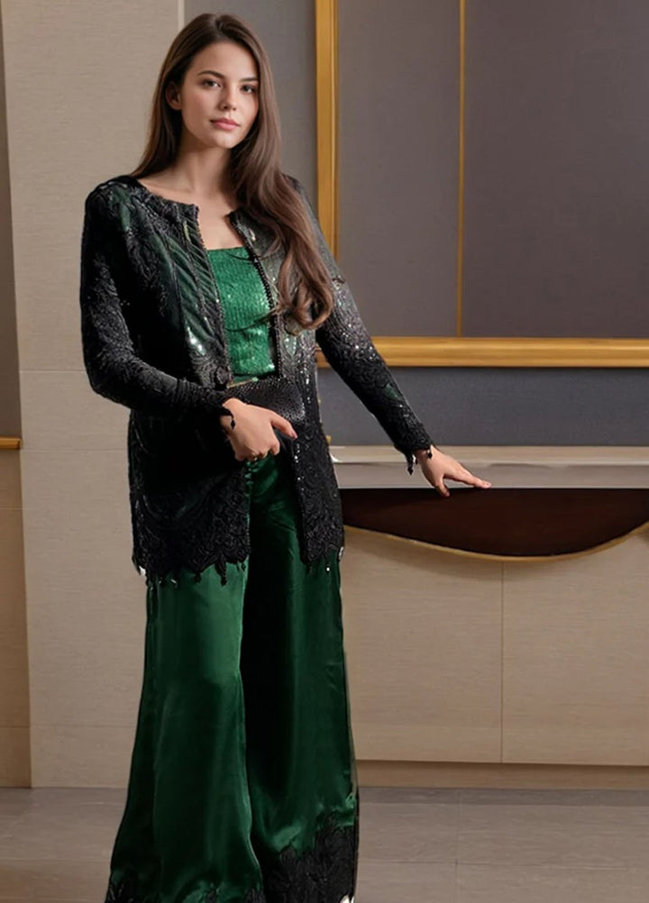 Thread and Motifs Pret Embroidered Net 3 Piece 7053.6